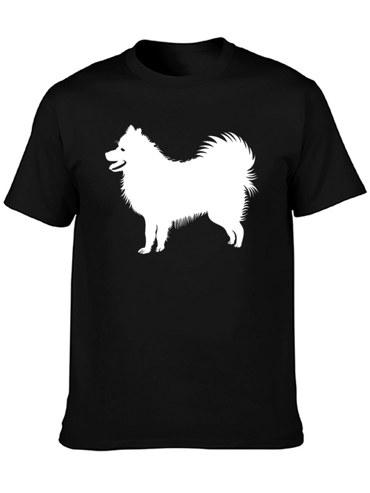 Black Dog Silhouette T-Shirt - Classic Crew Neck