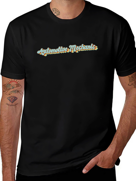 Automotive Mechanic Graphic Tee - Cool Retro Design