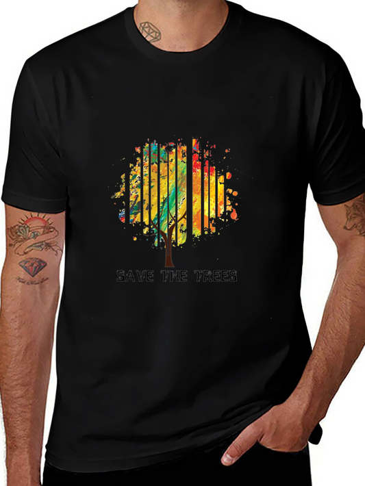 Save the Trees Graphic Tee - Eco-Friendly Style