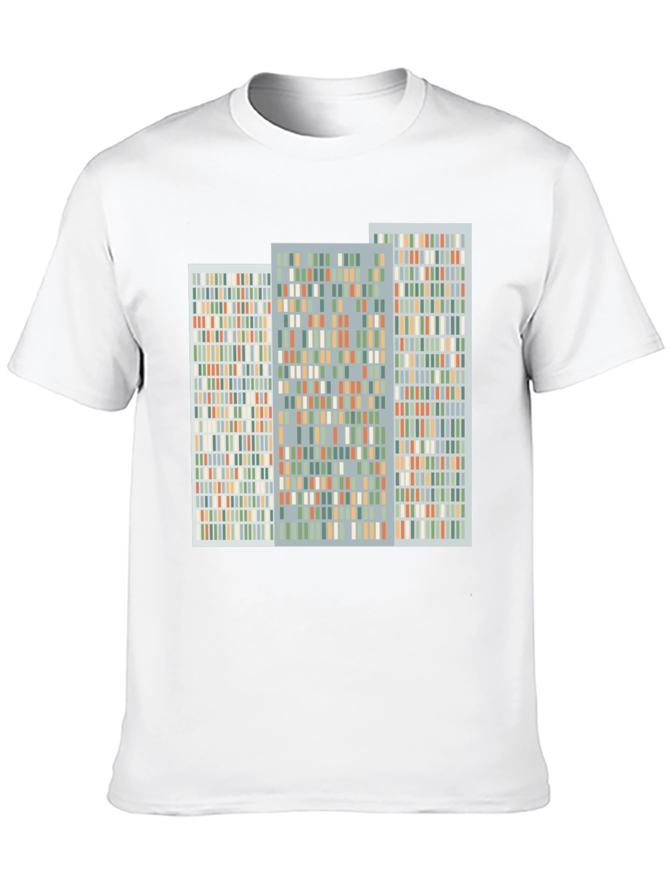 Abstract Modernist Building Design Black T-Shirt
