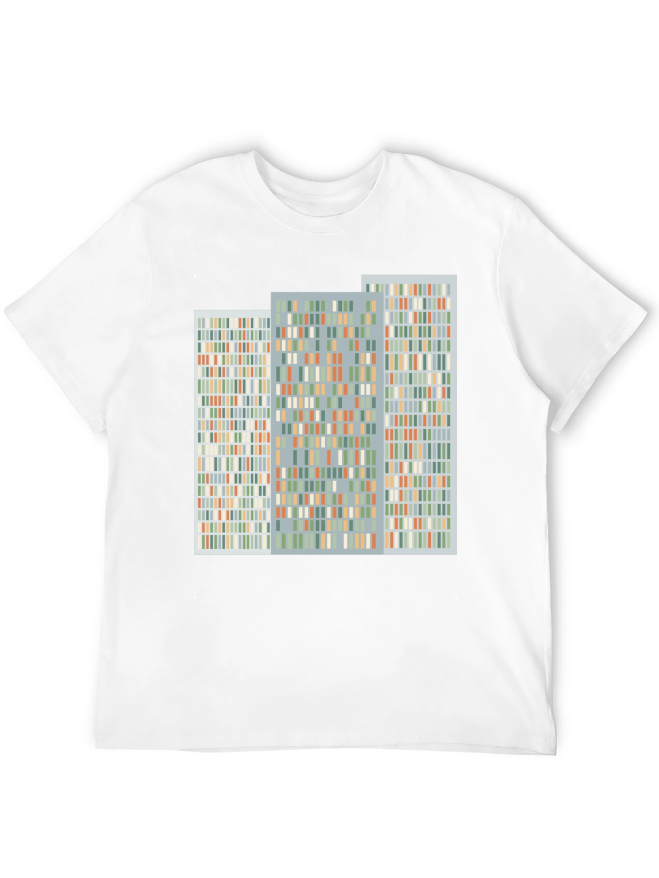 Abstract Modernist Building Design Black T-Shirt