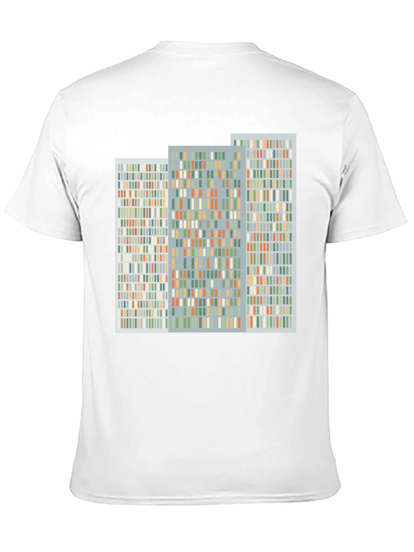 Abstract Modernist Building Design Black T-Shirt