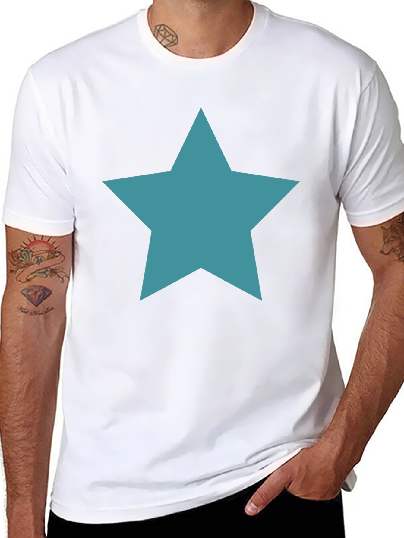 Star Graphic Black T-Shirt - Casual Style