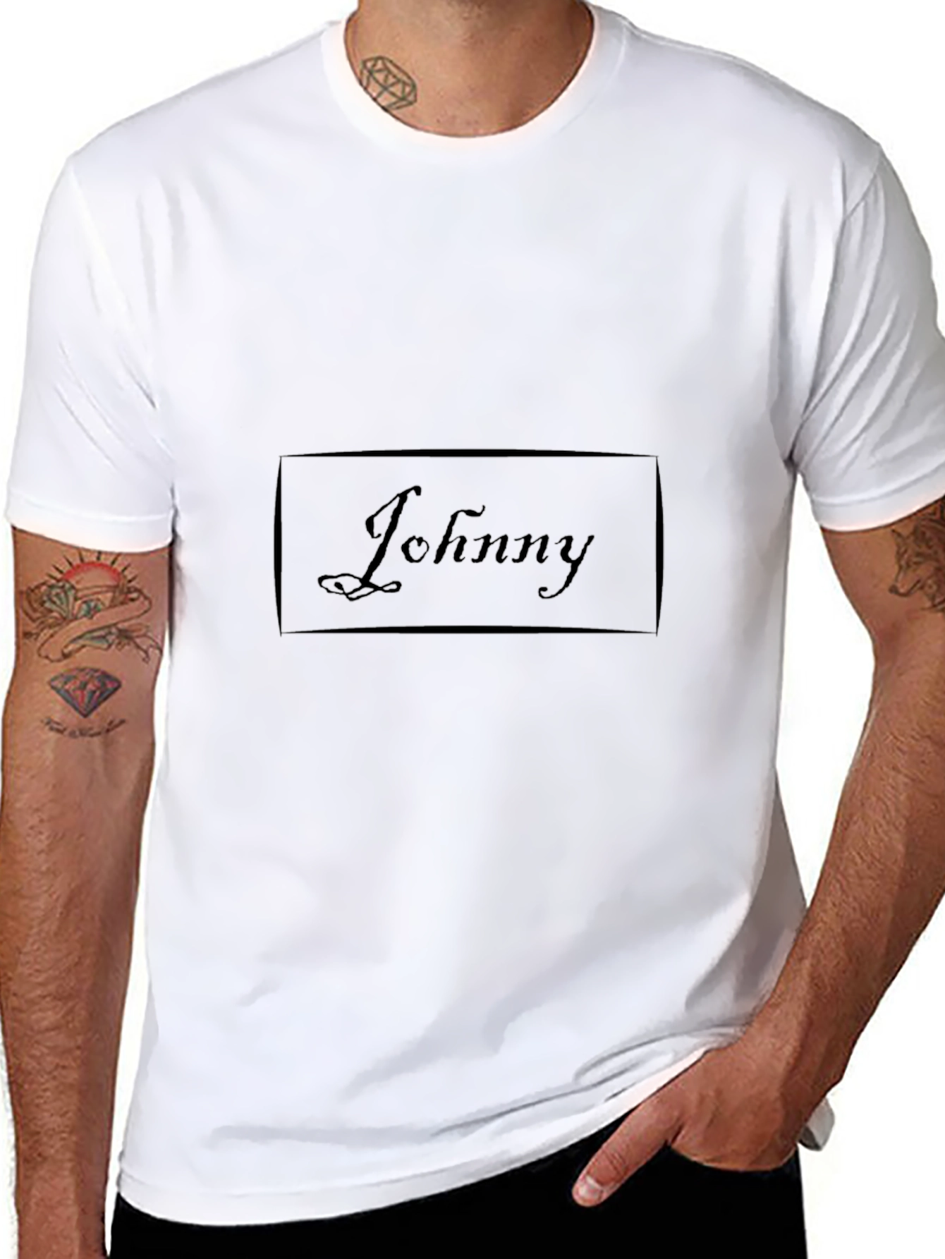Johnny Graphic Tee - Stylish Black Cotton T-Shirt