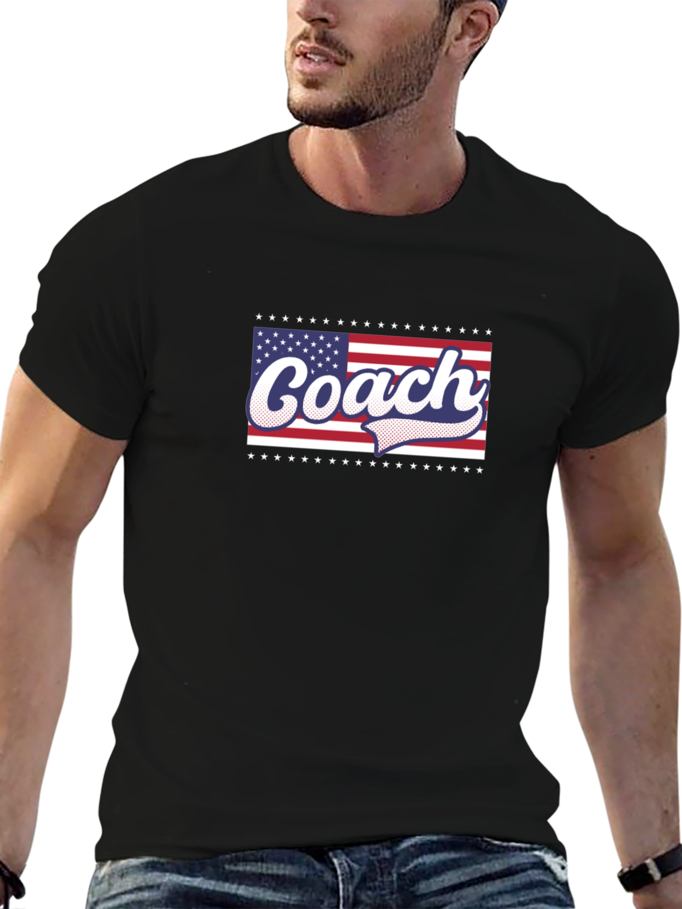 Coach American Flag Graphic T-Shirt