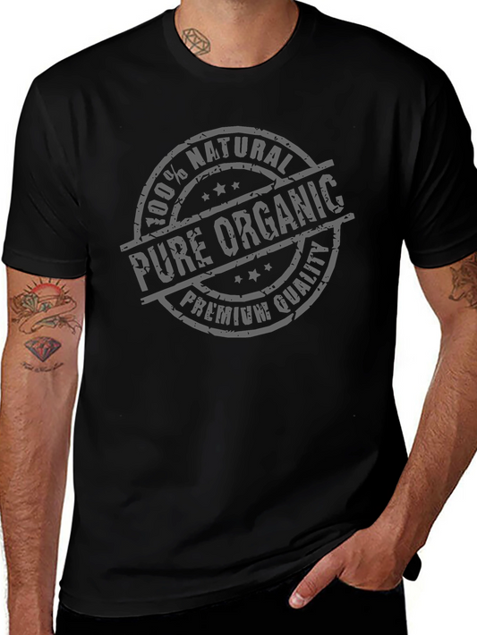 100% Natural Pure Organic Premium Quality Black T-Shirt