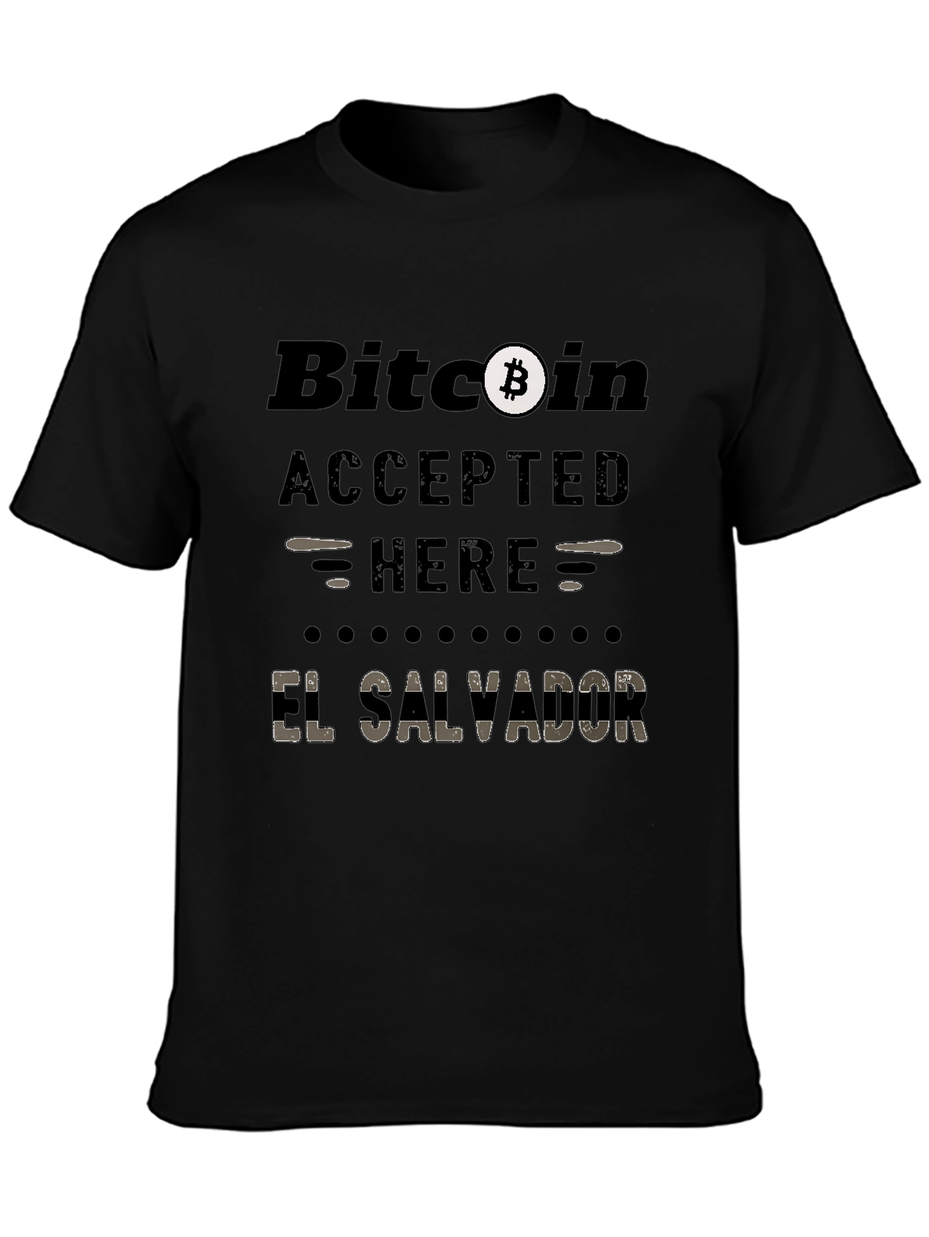 Bitcoin Accepted Here El Salvador T-Shirt