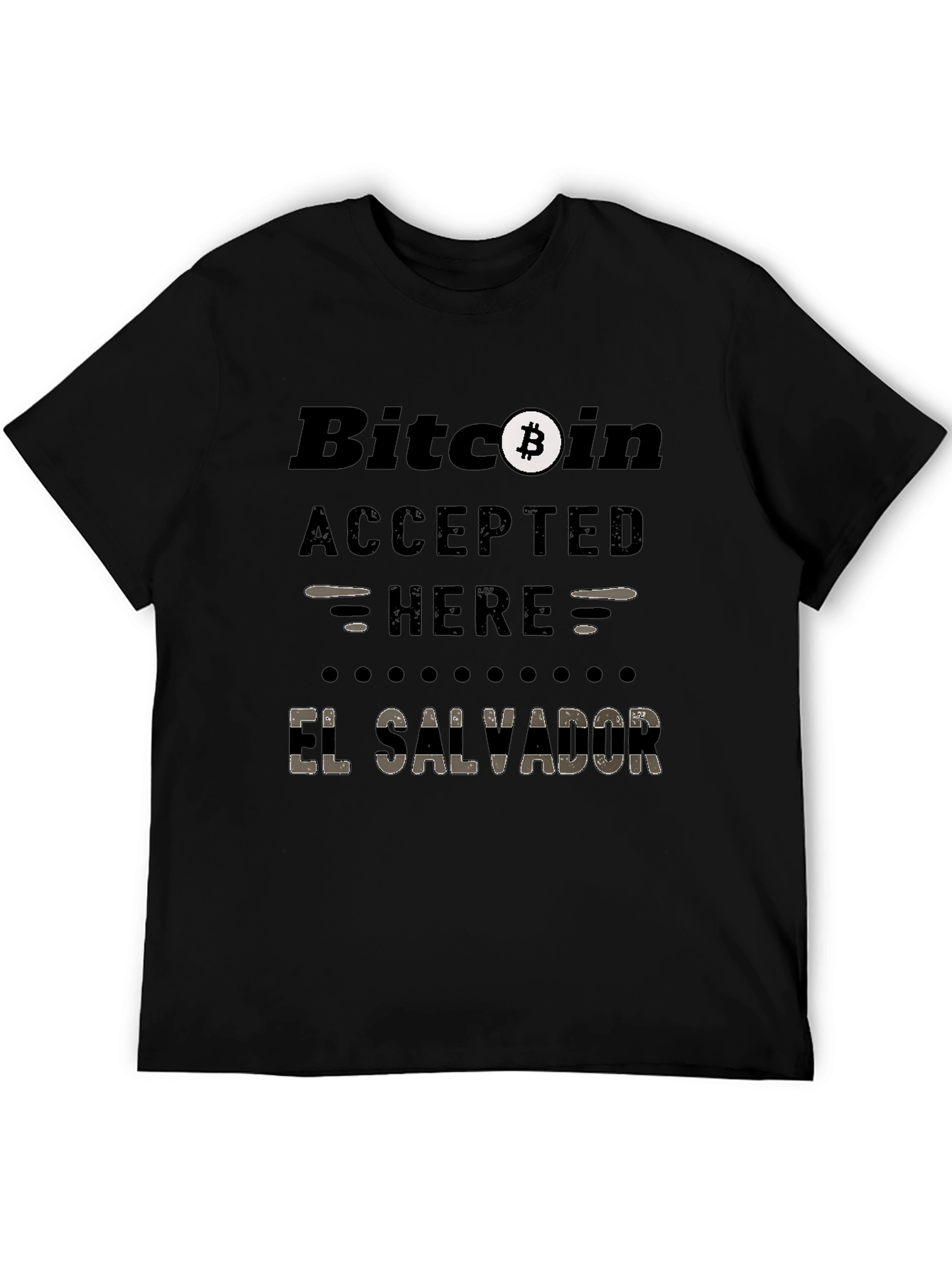 Bitcoin Accepted Here El Salvador T-Shirt