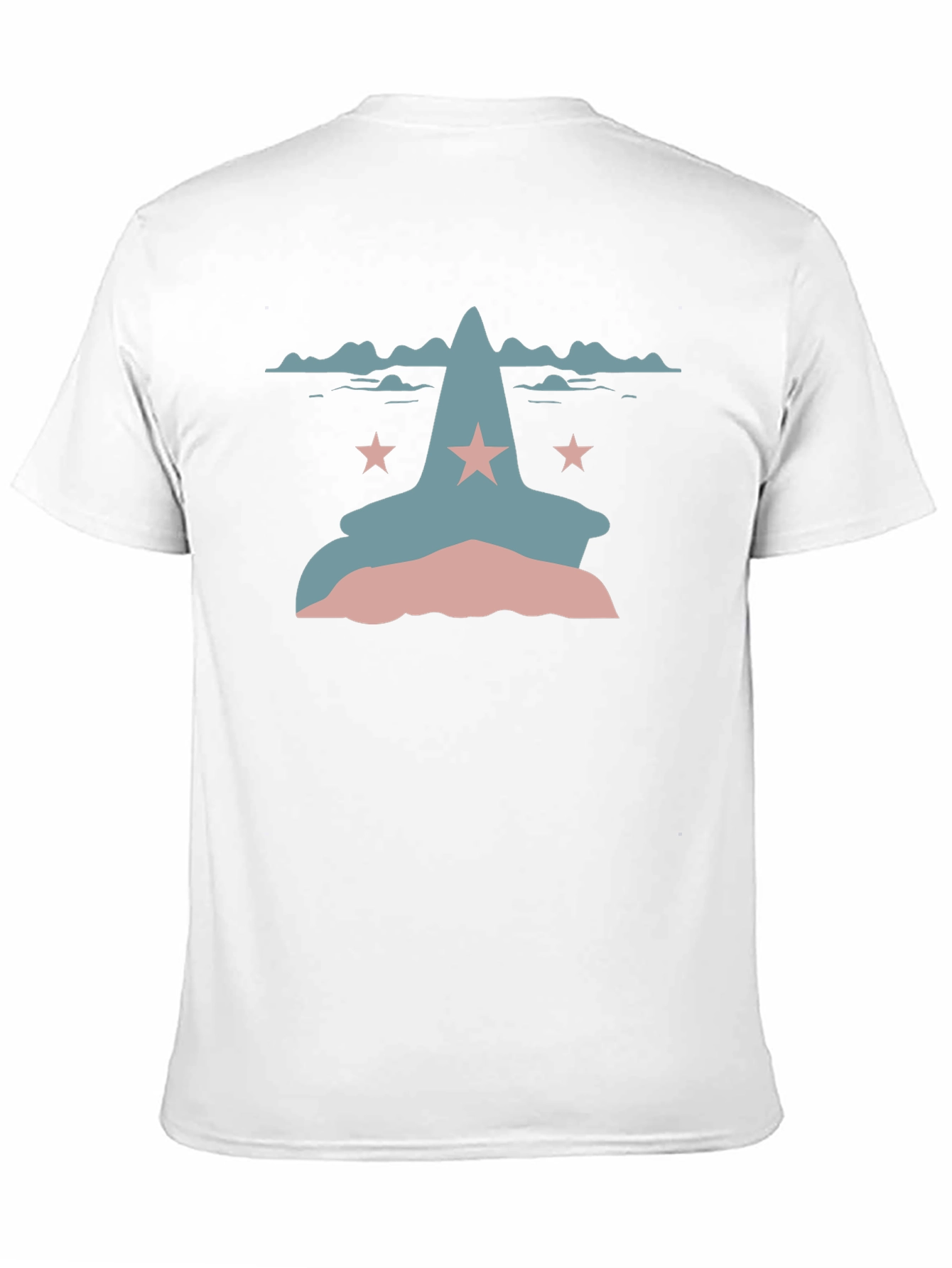 Mountain Star Graphic Tee - Casual Black T-Shirt