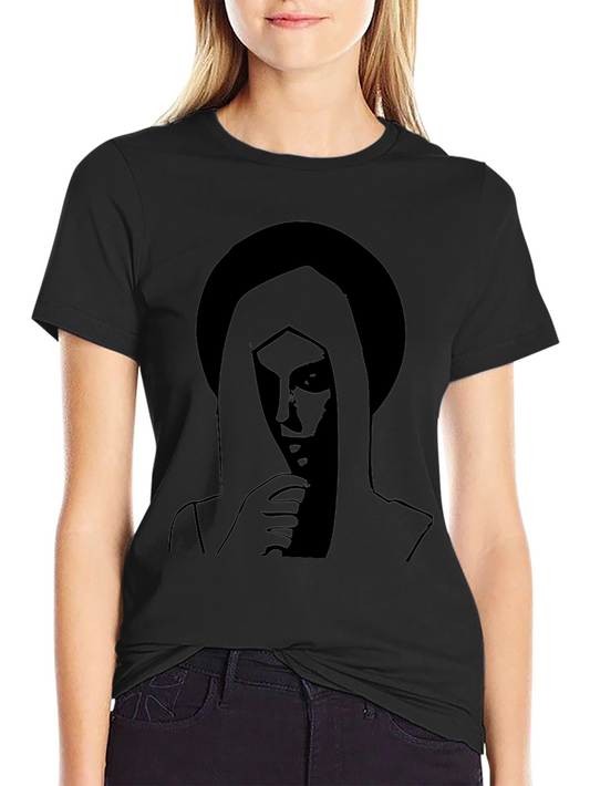 Mystic Silhouette Graphic Tee - Black Cotton Blend