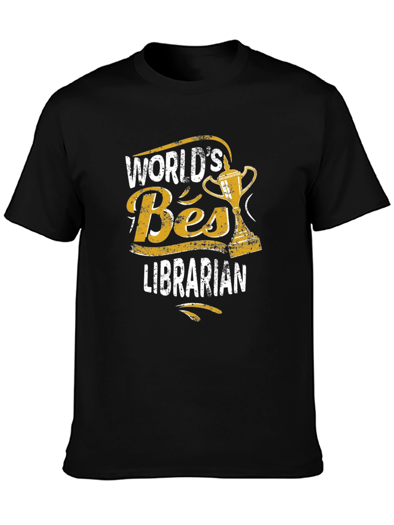 Worlds Best Librarian Black T-Shirt