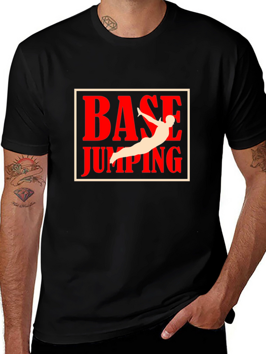 Base Jumping Graphic Tee - Skydiving Adventure