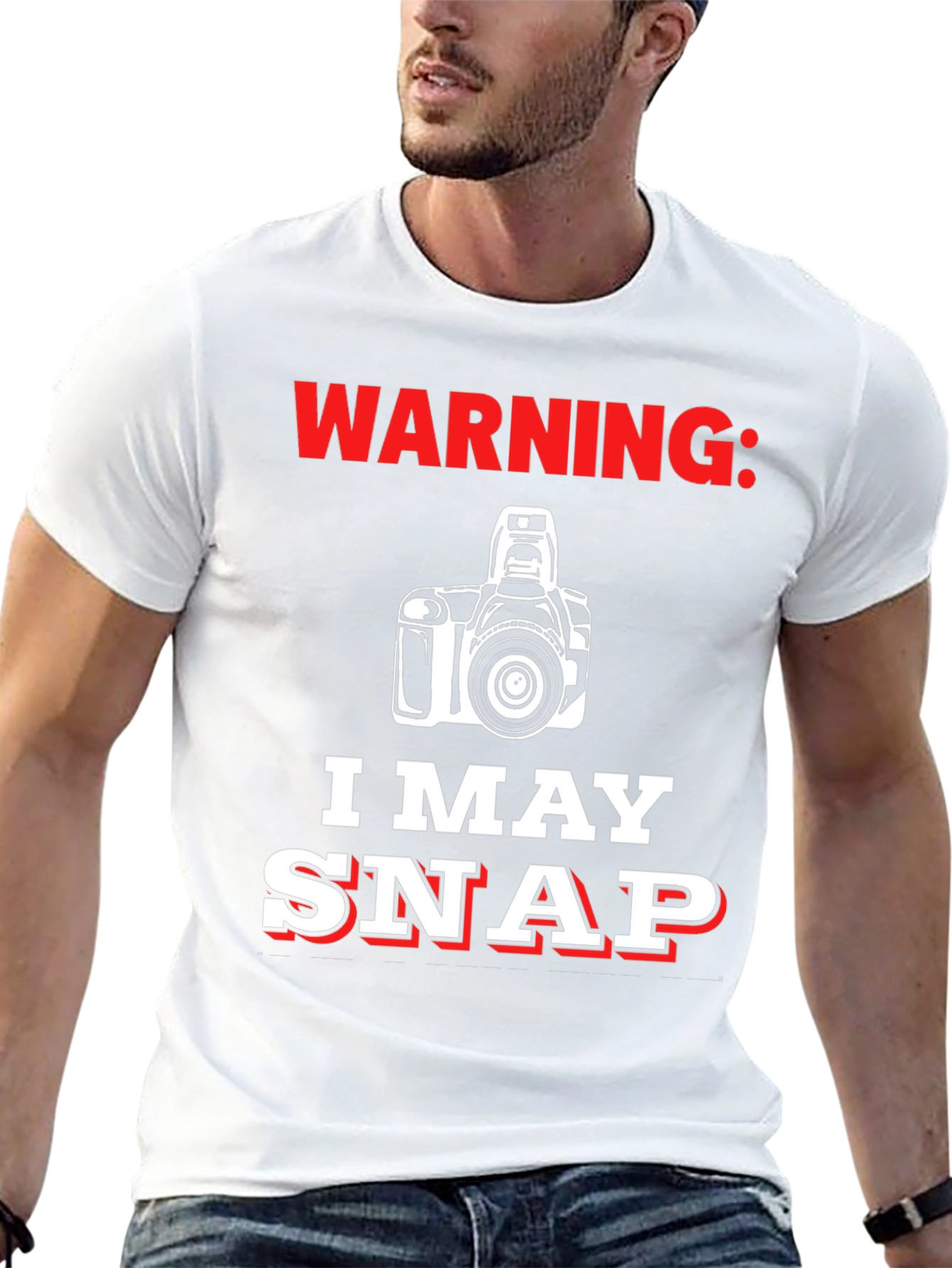 Warning May Snap Funny Photographer T-Shirt