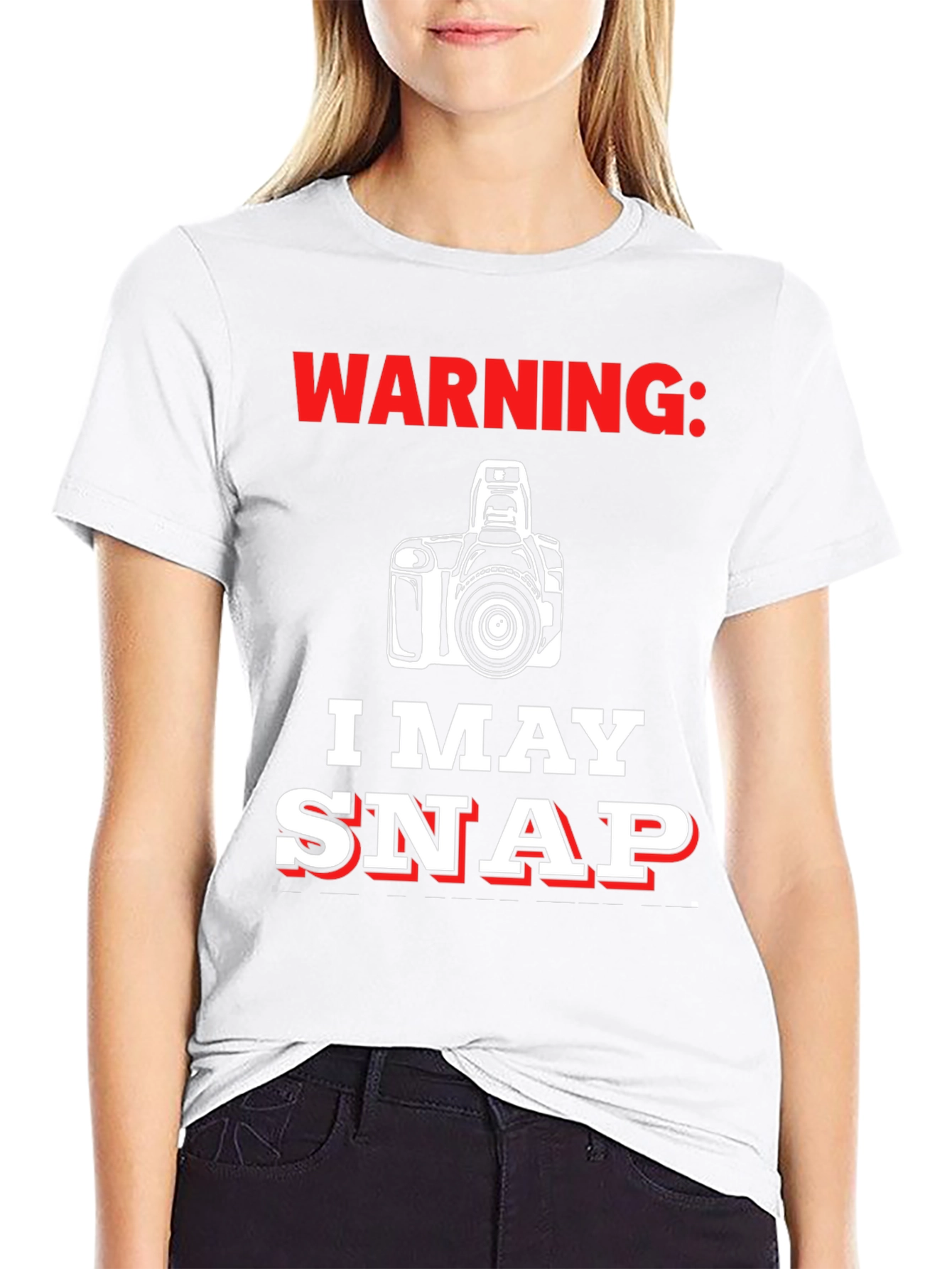 Warning May Snap Funny Photographer T-Shirt