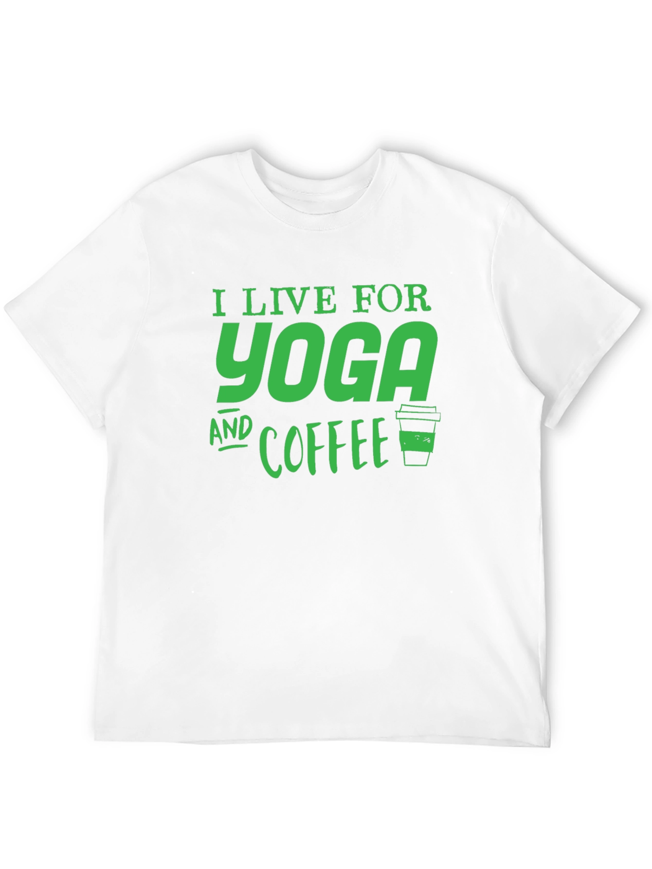 Yoga and Coffee Black T-Shirt