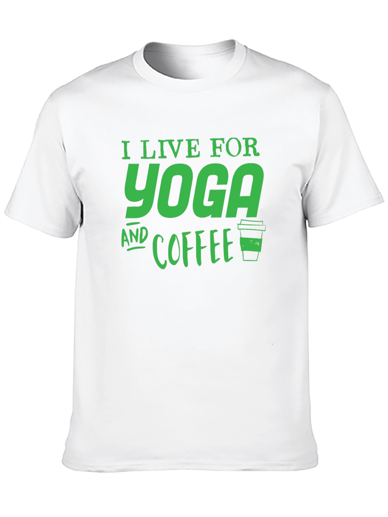 Yoga and Coffee Black T-Shirt