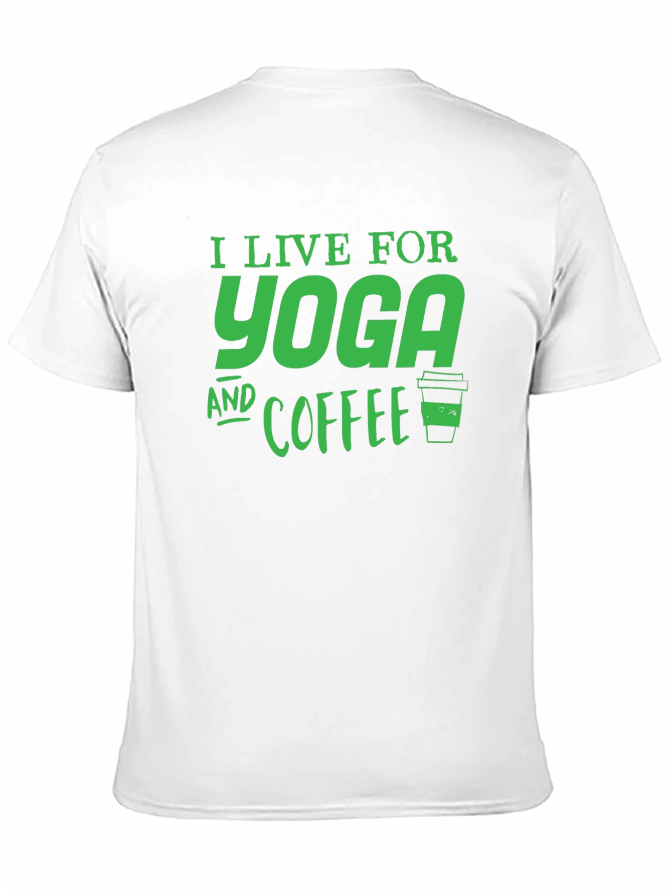 Yoga and Coffee Black T-Shirt