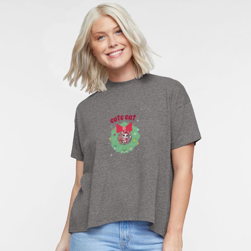 A Cute Cat in a Festive Frame