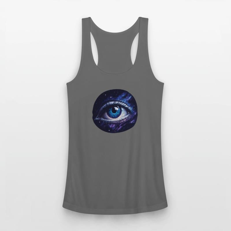 A giant eye floating in space.