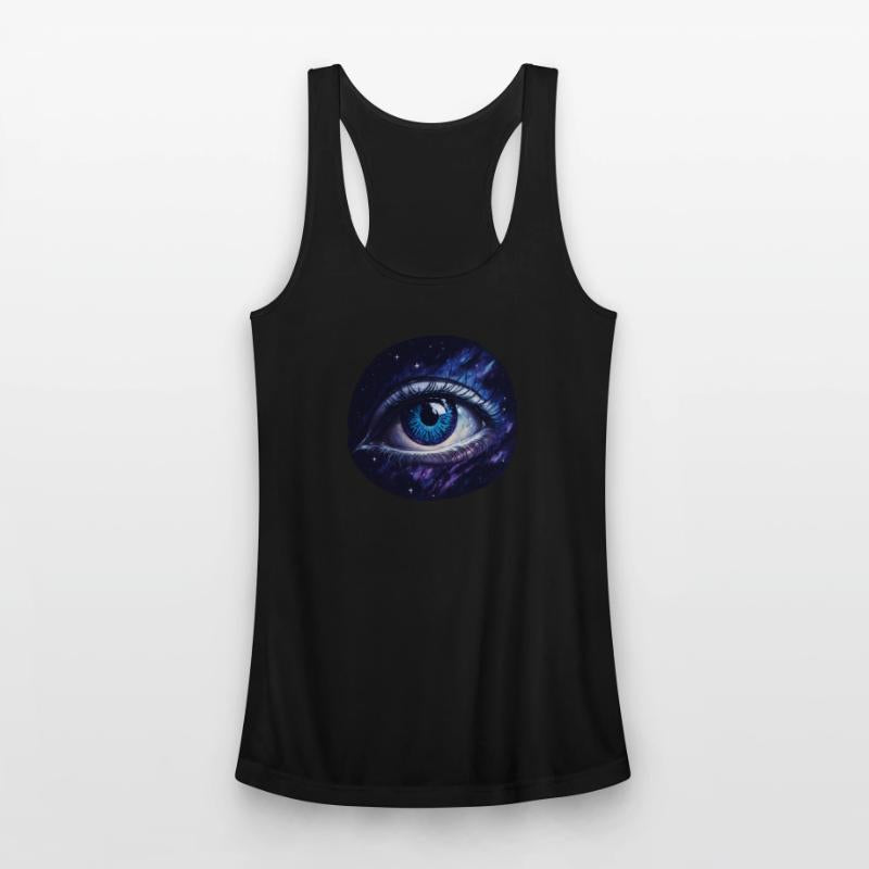 A giant eye floating in space.