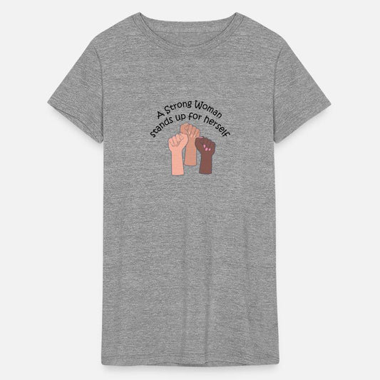 A strong woman stands up for herself