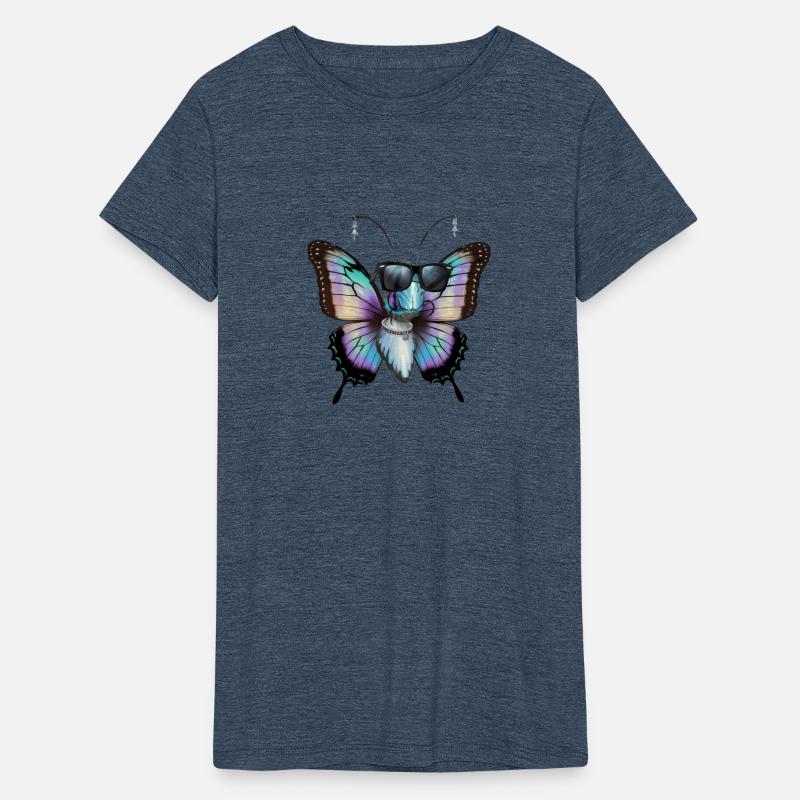 a stylish and butterfly with a vibrant irid