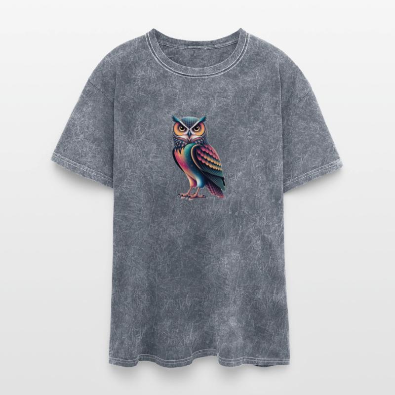 a vibrant colorful owl illustration comp