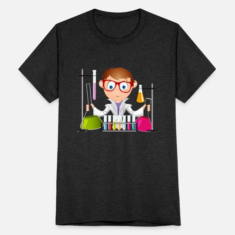 A young man as a scientist in the laboratory