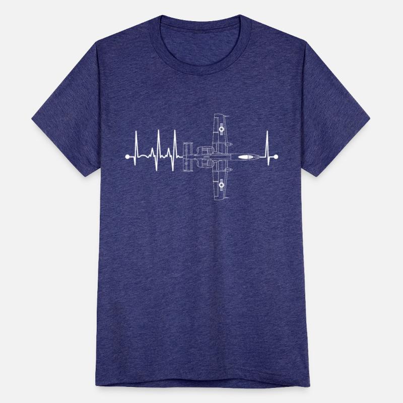 A10 Thunderbolt Airplane Pulse EKG Pilot Heartbeat