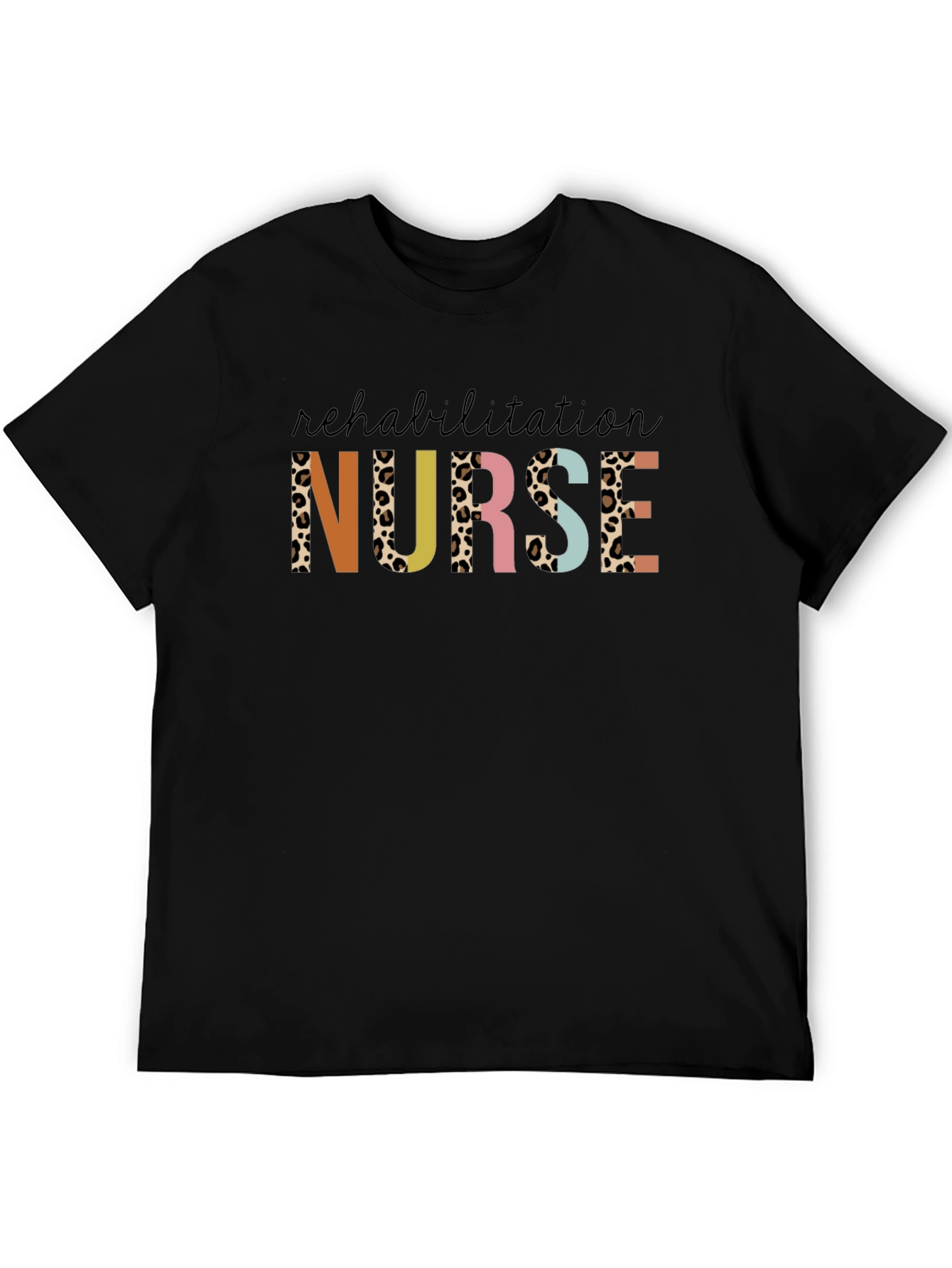 Rehabilitation Nurse Leopard Print Graphic Tee