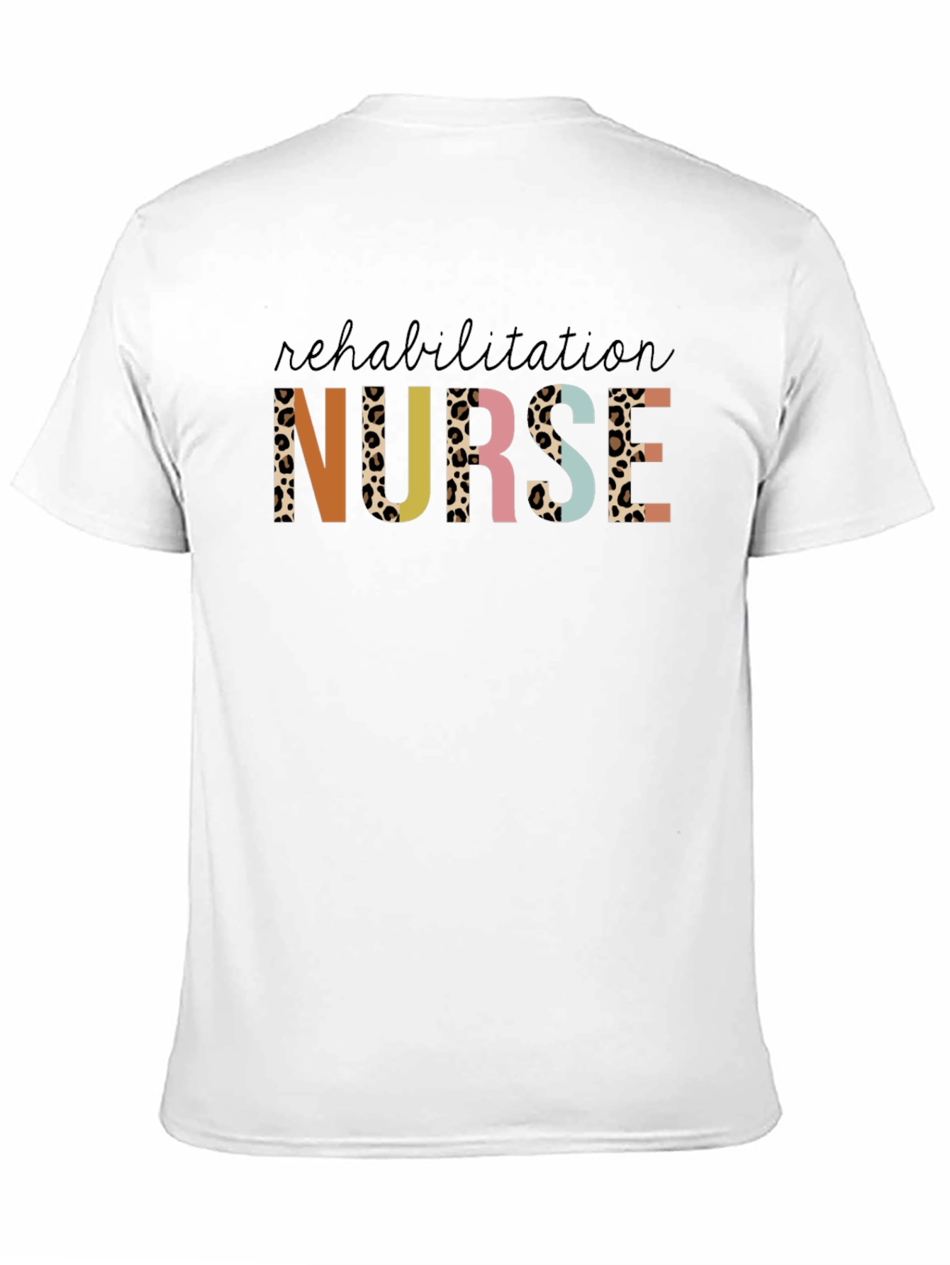 Rehabilitation Nurse Leopard Print Graphic Tee