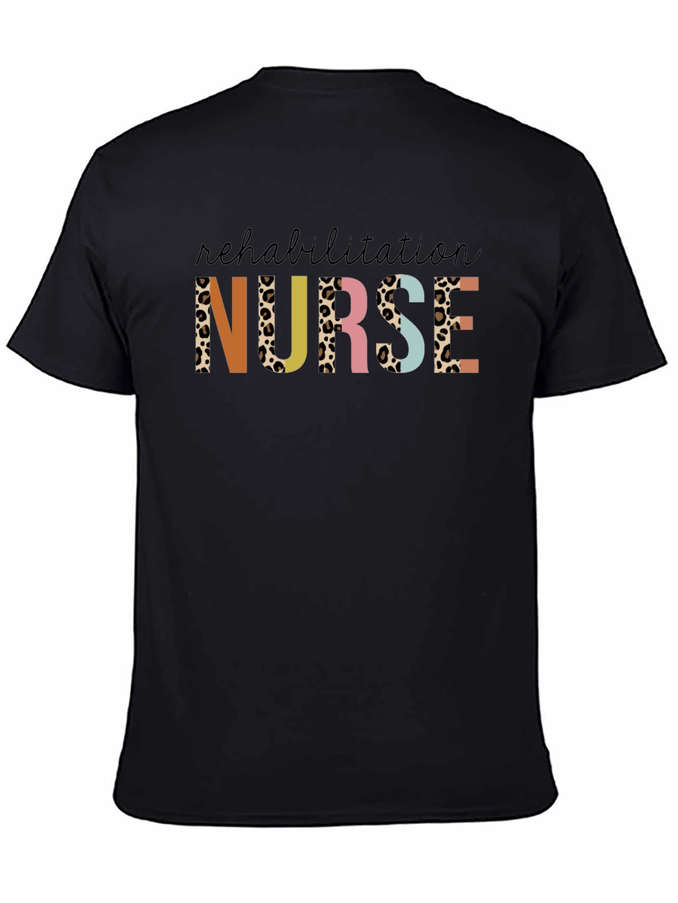 Rehabilitation Nurse Leopard Print Graphic Tee