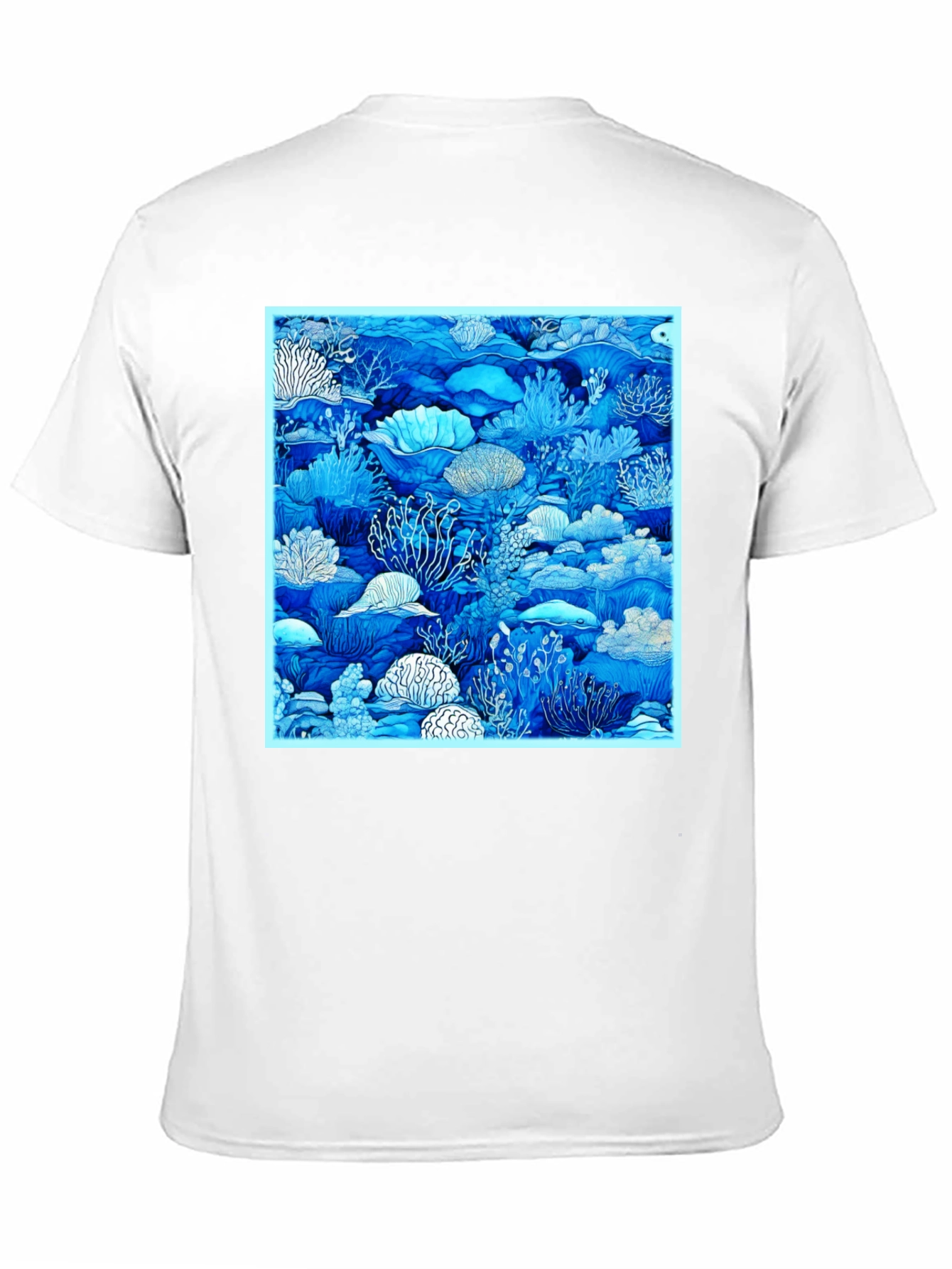 Blue Reef Graphic Tee - Trendy Ocean Lovers Shirt