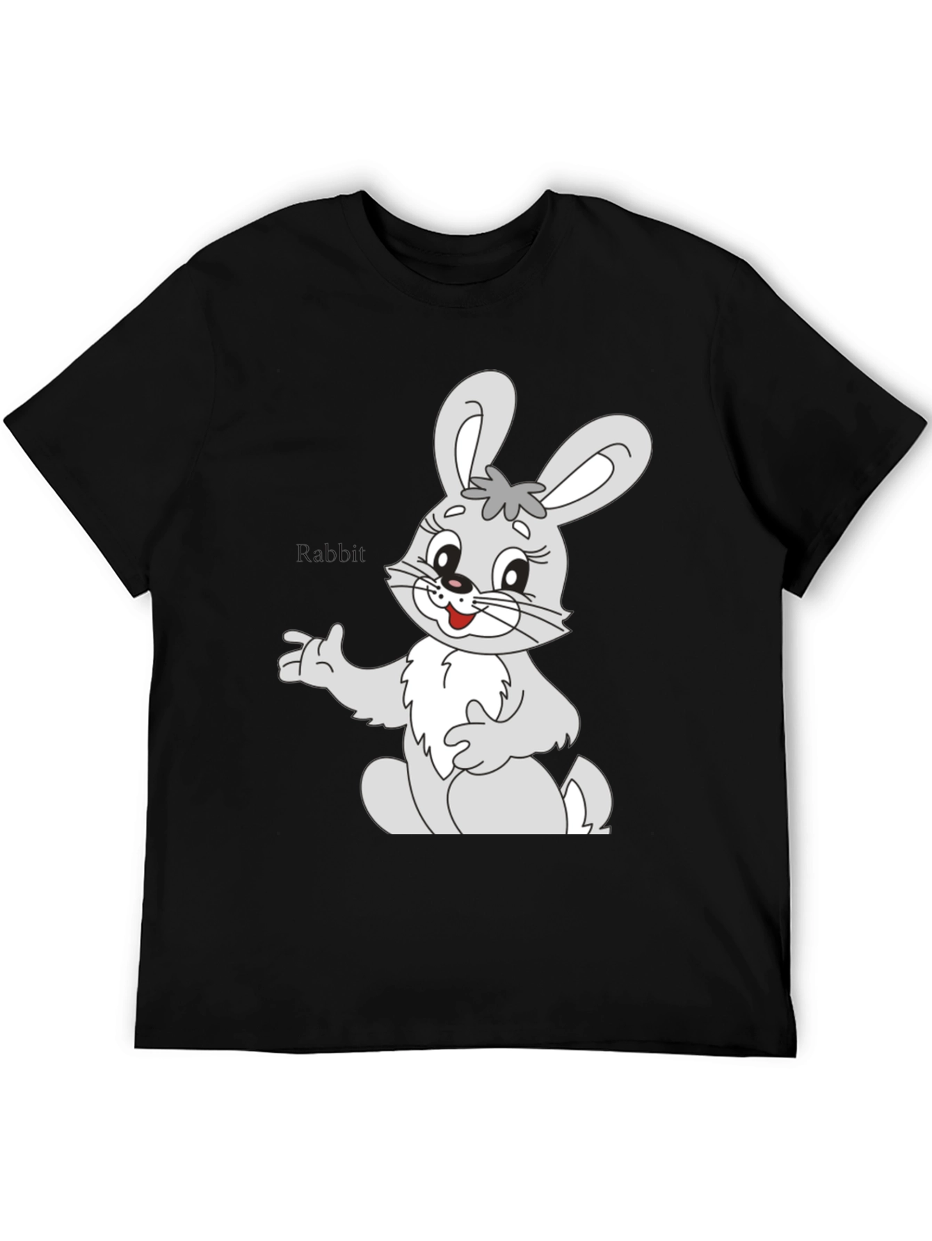 Cute Rabbit Graphic Tee - Soft Cotton Unisex T-Shirt