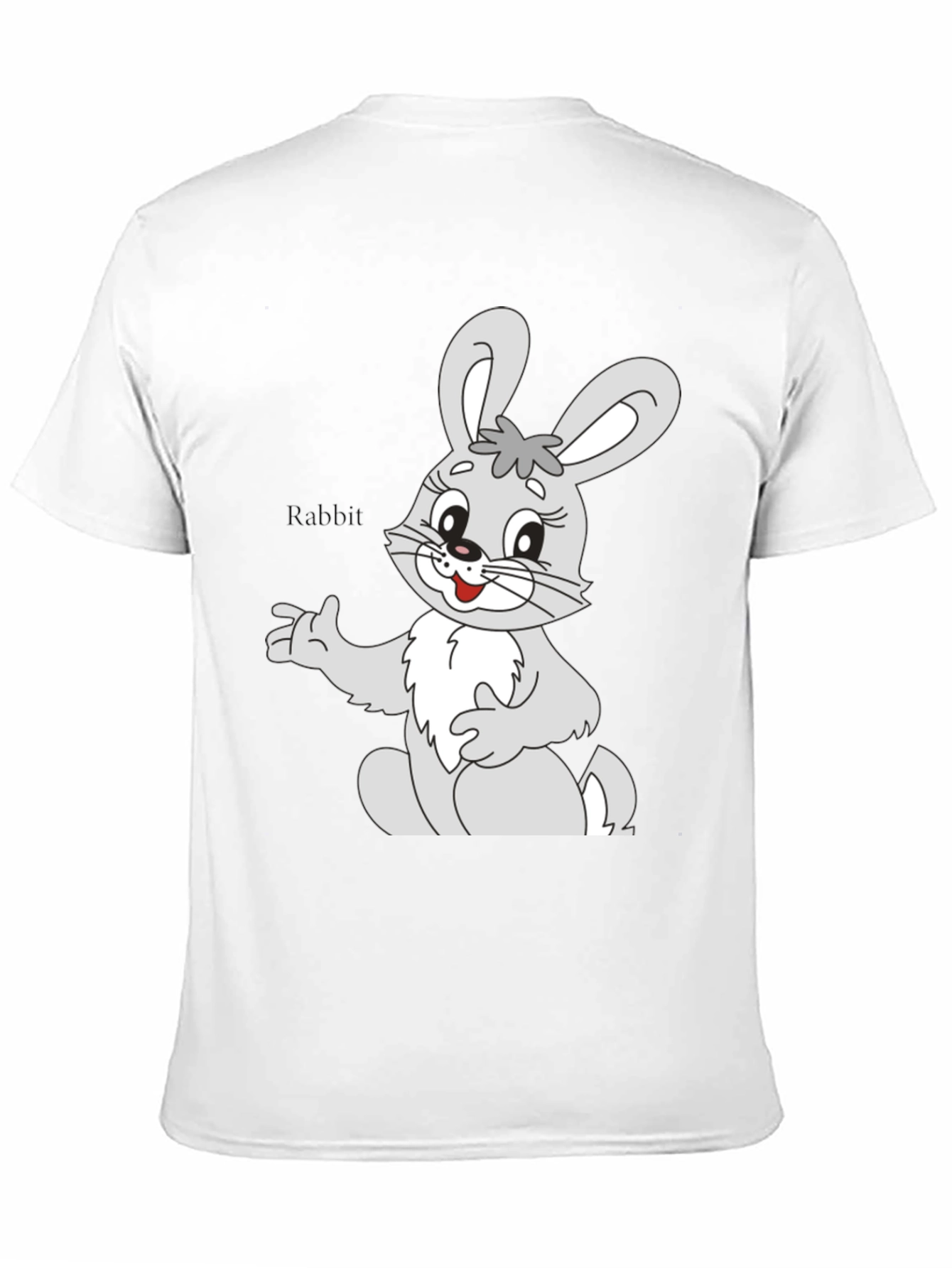 Cute Rabbit Graphic Tee - Soft Cotton Unisex T-Shirt