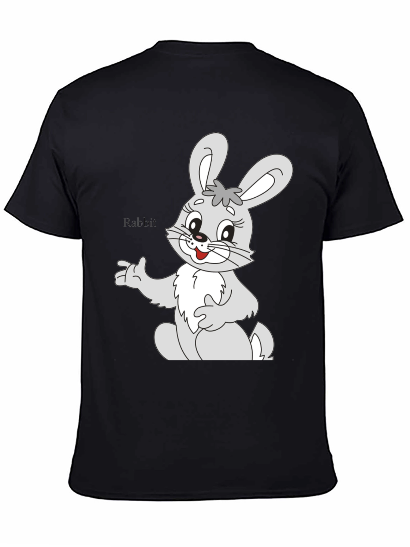 Cute Rabbit Graphic Tee - Soft Cotton Unisex T-Shirt
