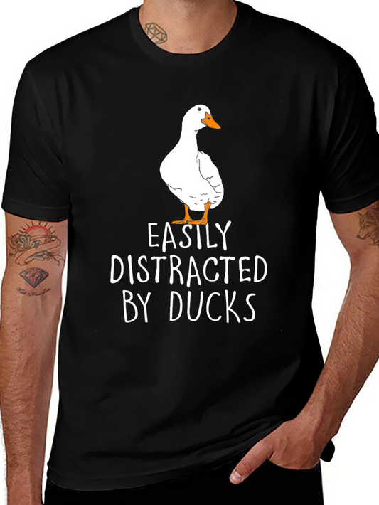 Easily Distracted By Ducks T-Shirt Duck Lover Tee