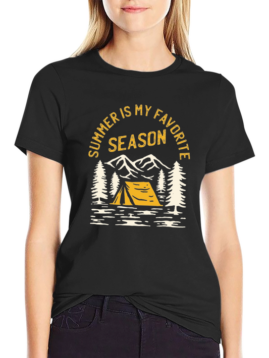 Summer is My Favorite Season Camping T-Shirt