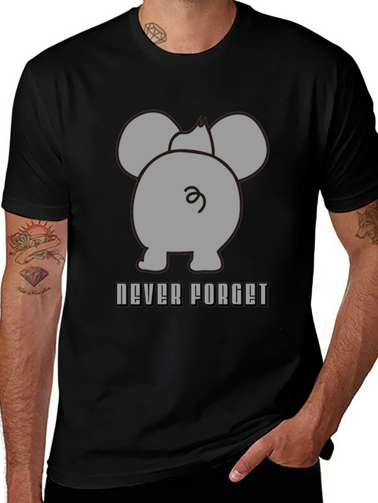 Never Forget Elephant T-Shirt - Funny Graphic Tee