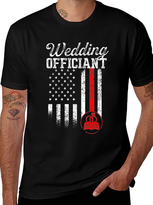 Wedding Officiant Patriotic T-Shirt