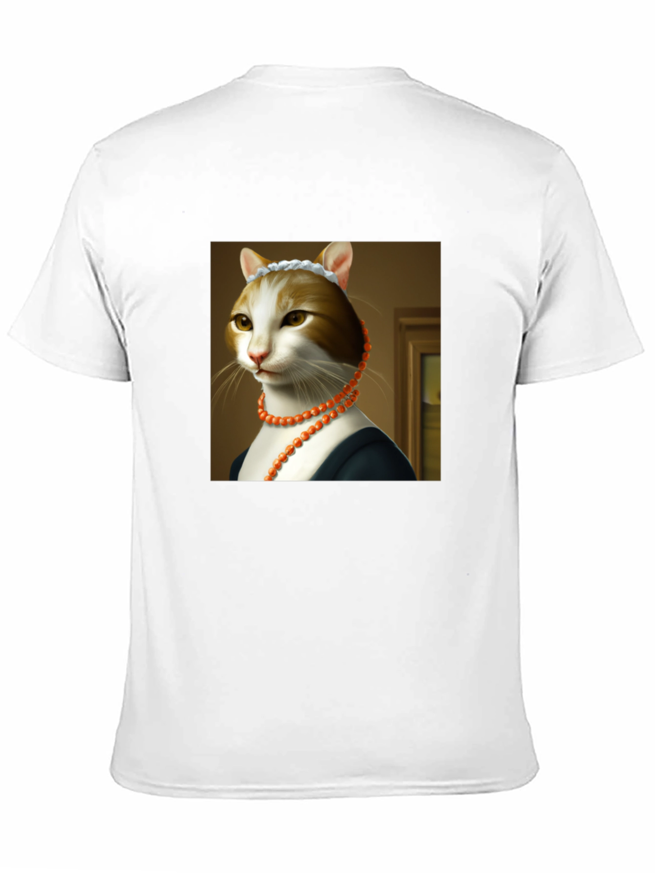 Cat Art T-Shirt -  Funny Renaissance Feline Tee
