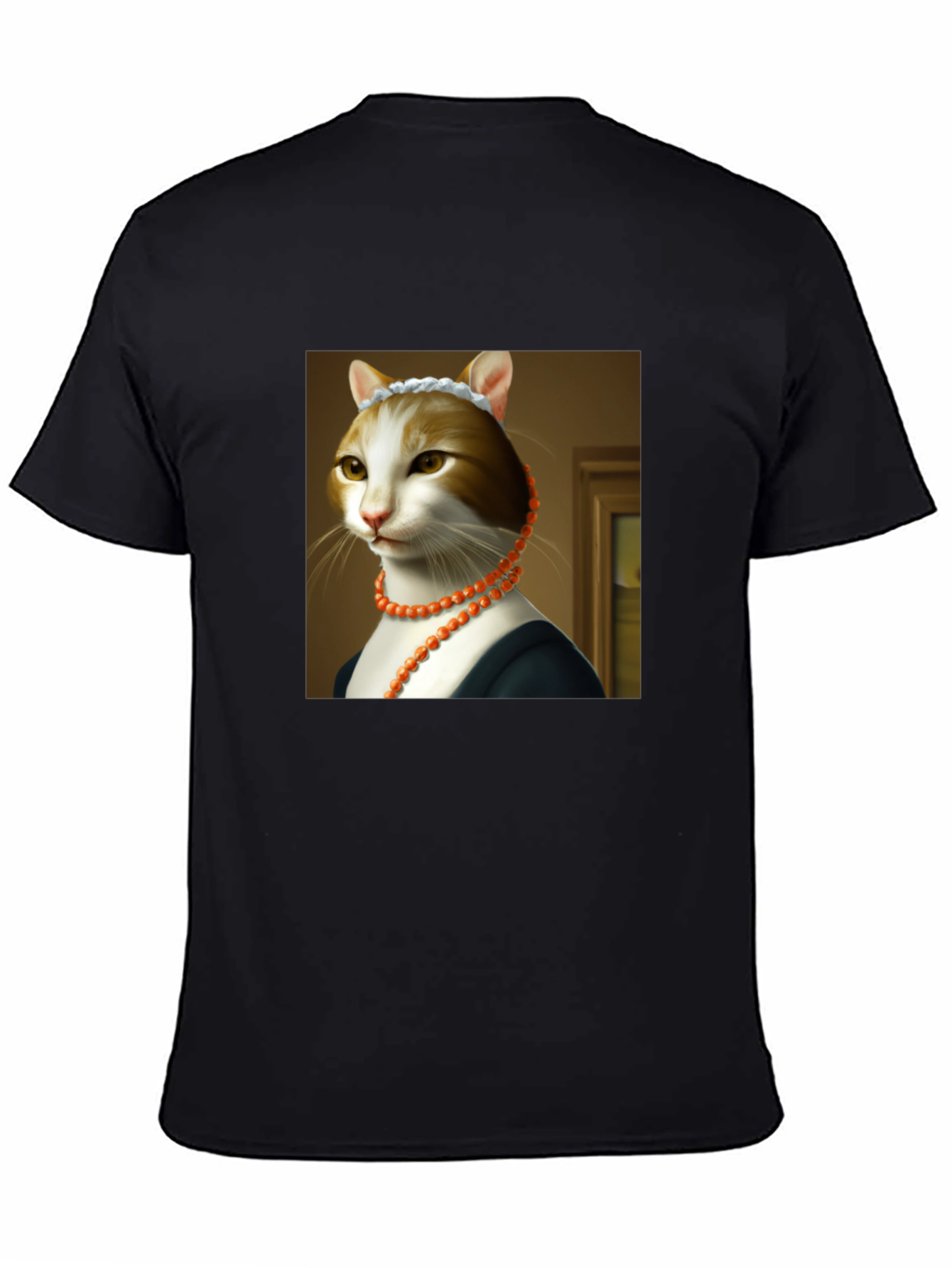 Cat Art T-Shirt -  Funny Renaissance Feline Tee