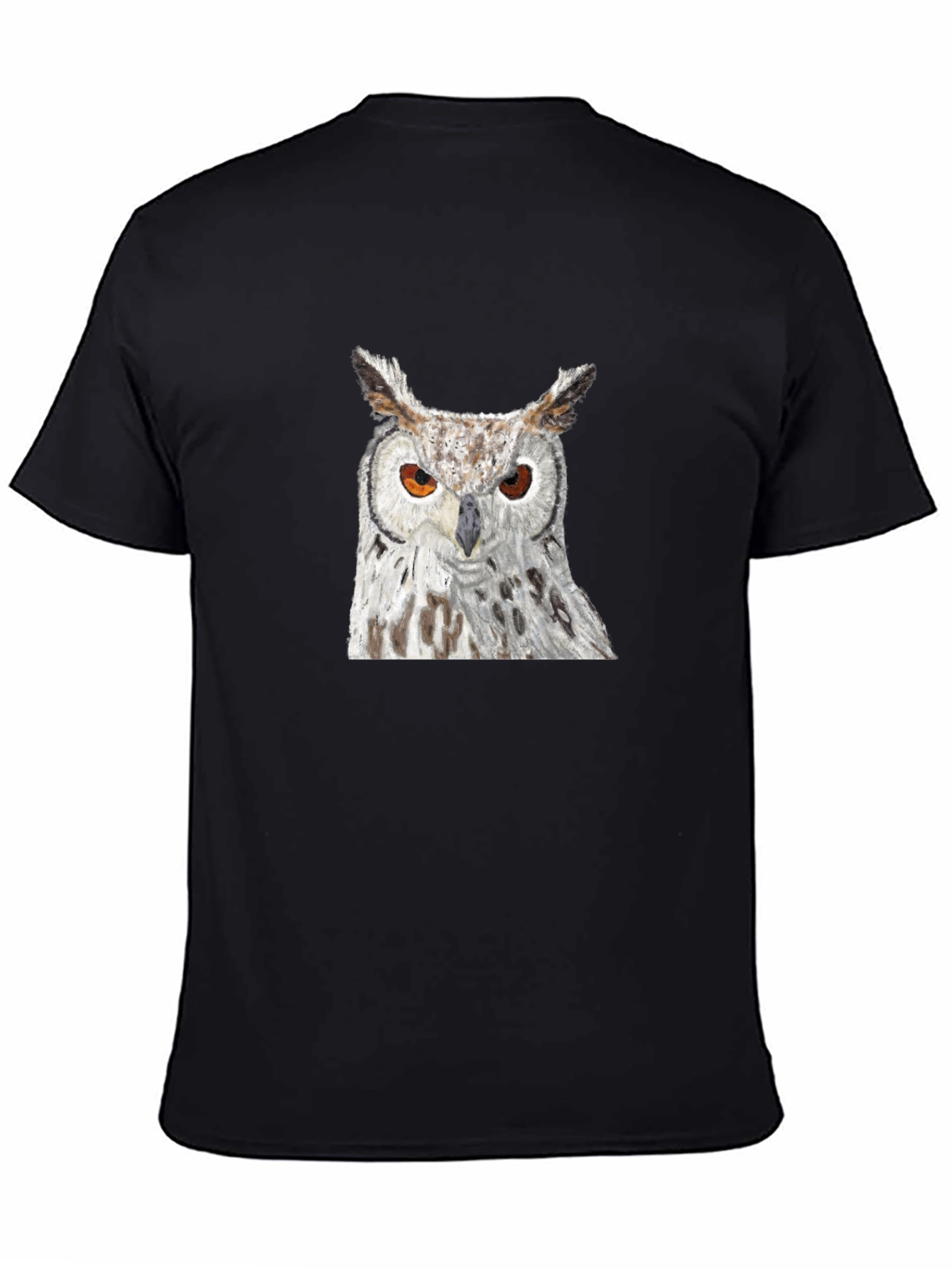Owl Graphic Black T-Shirt - Unisex