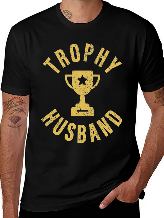 Trophy Husband Graphic Tee - Black