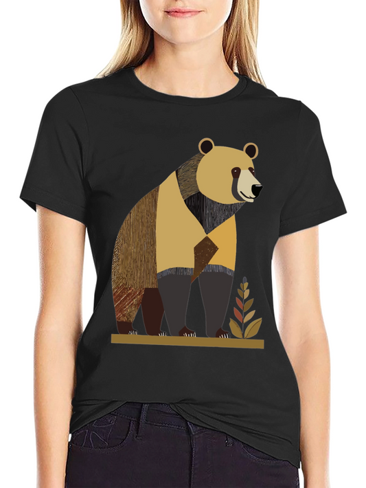 Bear Graphic Tee - Unique Design Casual Wear