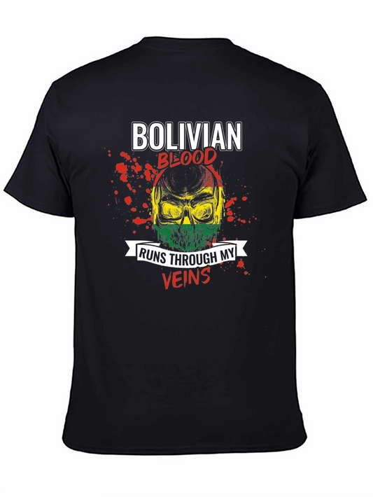 Bolivian Blood Skull Graphic Tee