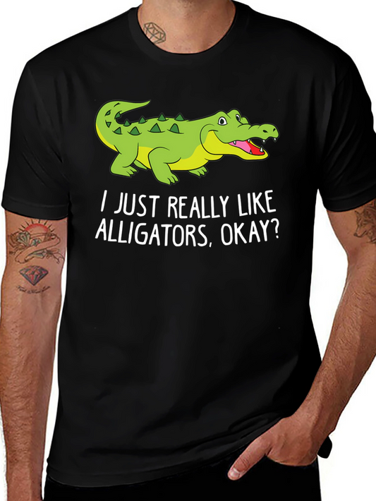 Alligator Lover T-Shirt - Funny Cartoon Alligator Tee
