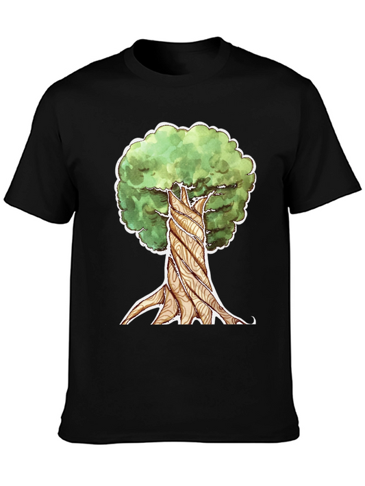 Whimsical Tree Graphic T-Shirt