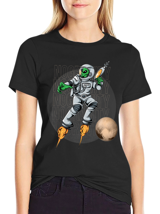 Alien Astronaut T-Shirt - Retro Sci-Fi Style