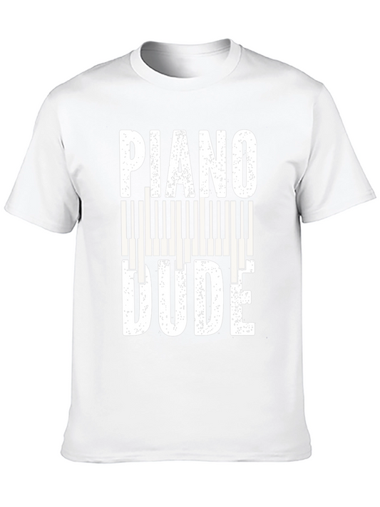 Piano Dude Graphic Tee - Music Lovers T-Shirt